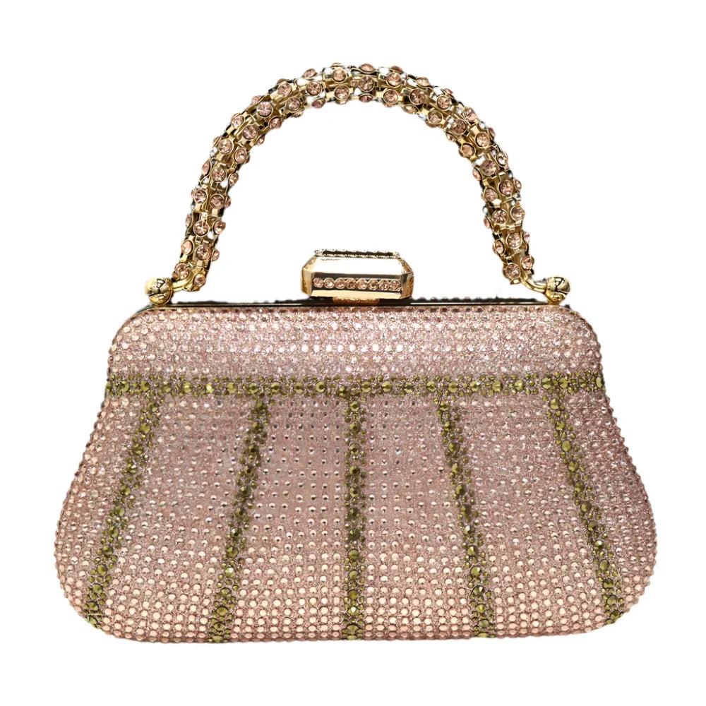 CLUTCH GLITTER BAG FOR EVENING - Piña Colada