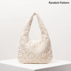 Pattern Hollow Shoulder Bag - Piña Colada