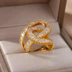 New Design Zircon Rings for Women - Piña Colada