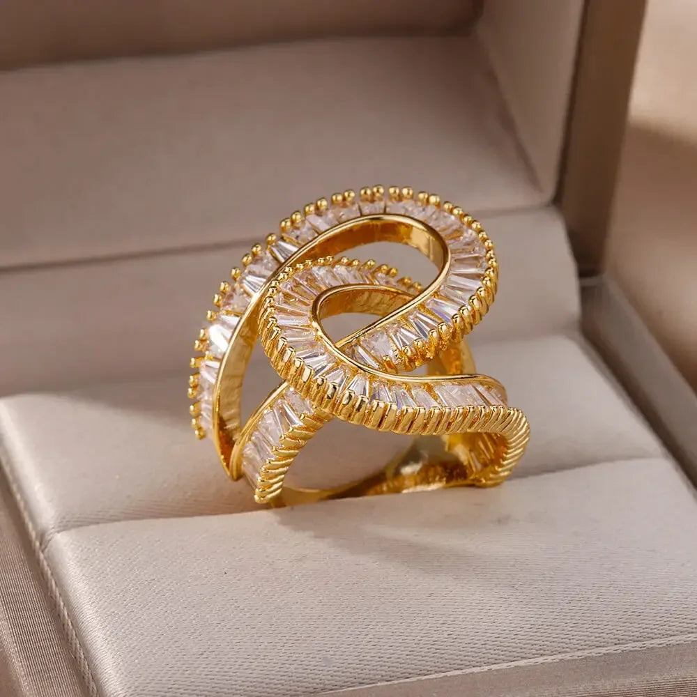 New Design Zircon Rings for Women - Piña Colada