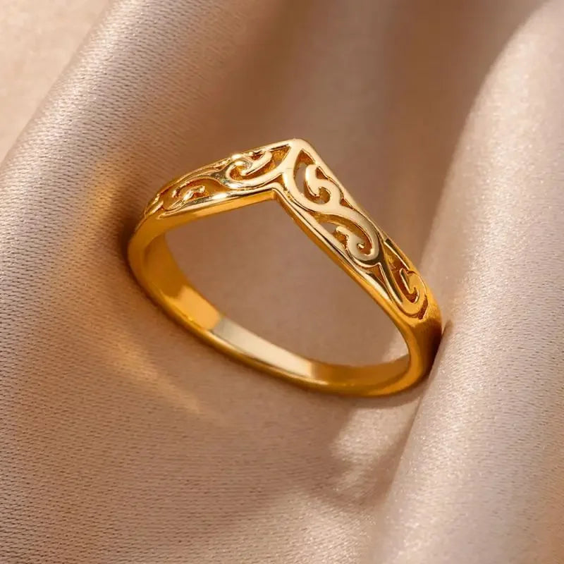 Stainless Steel Rings Aesthetic - Piña Colada
