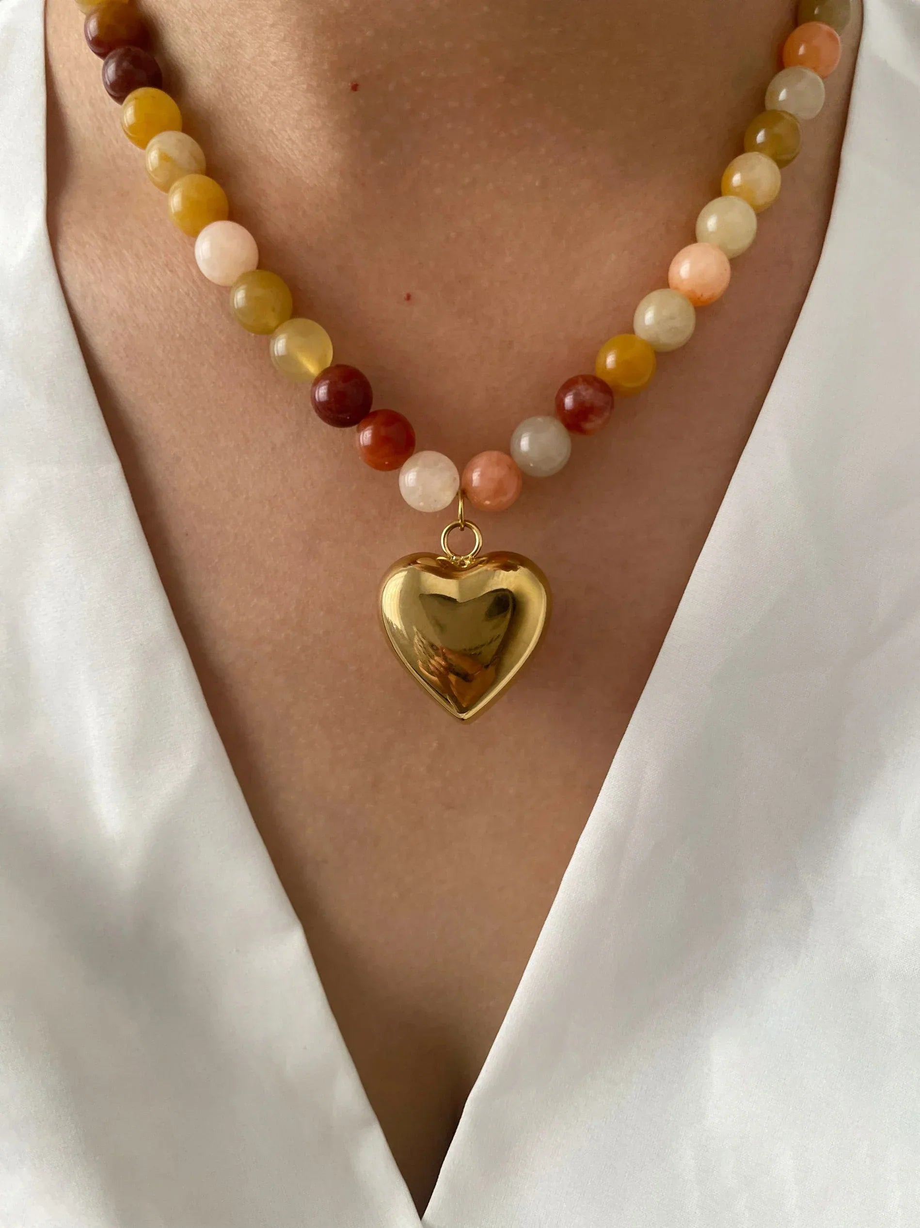 Multi-color Natural Stone Handmade - Piña Colada