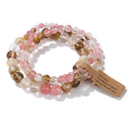 3Pcs Natural Stone Beaded Bracelets Set - Piña Colada