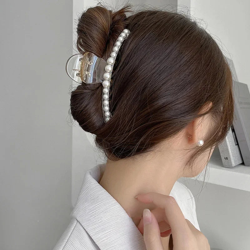 Metal Geometric Hair Claws - Piña Colada