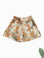Floral Print Shorts - Piña Colada