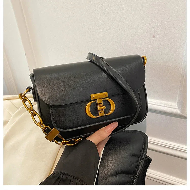 Casual Leather Satchel Bag for Women - Piña Colada