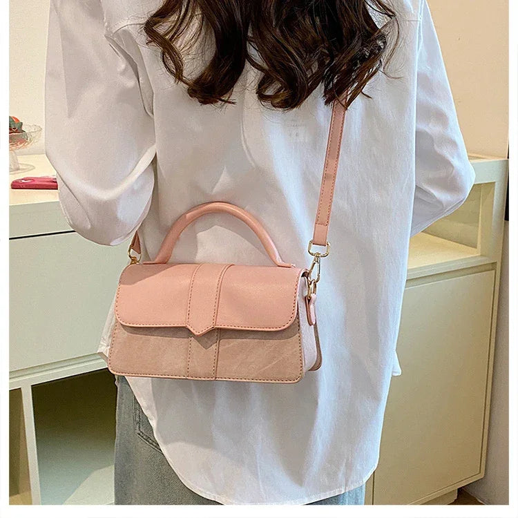 Leather Shoulder Bag - Piña Colada