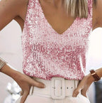 Sequins Summer Top - Piña Colada