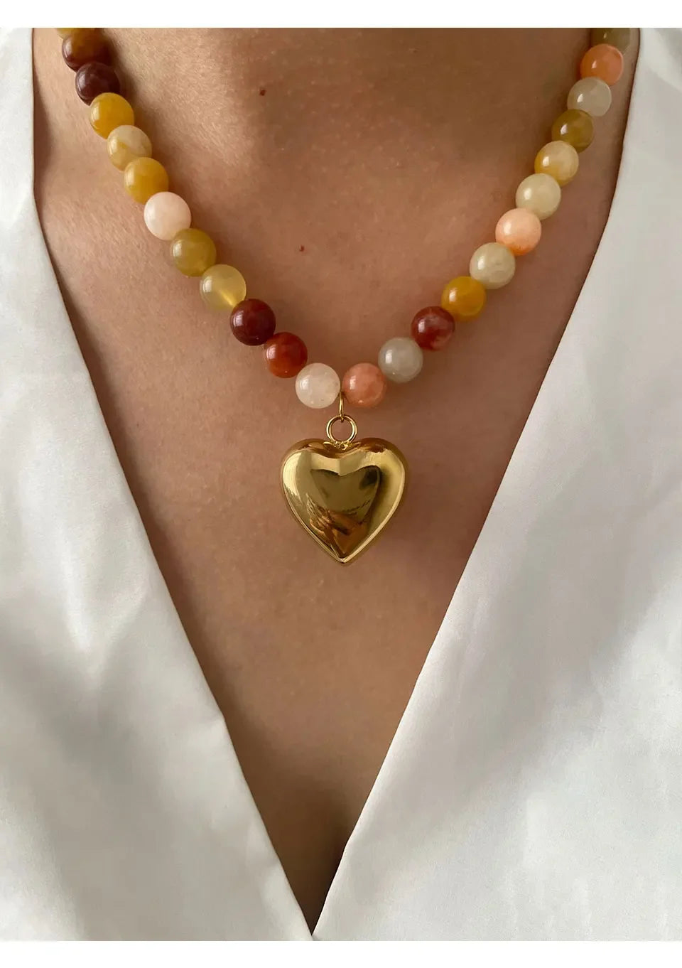 Multi-color Natural Stone Handmade - Piña Colada