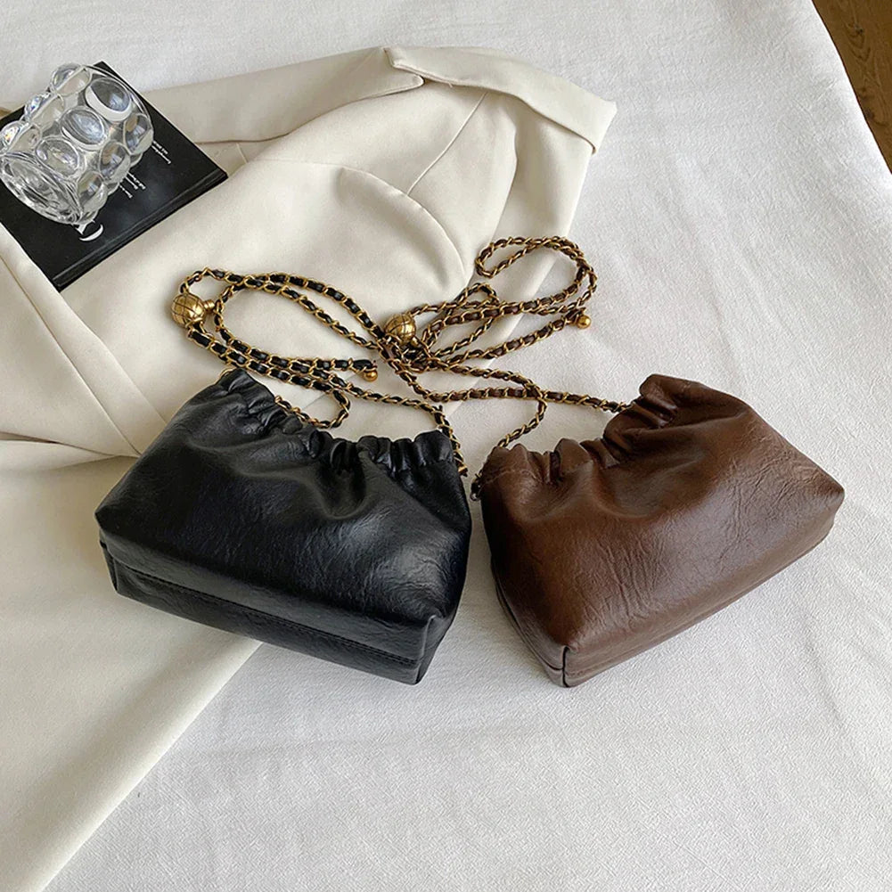 Crossbody Tote Bag PU Leather - Piña Colada