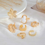 Pearl Open Rings - Piña Colada