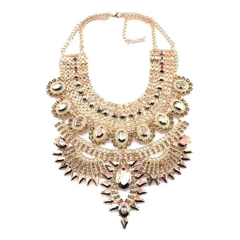 Large Collar Bohemian Vintage - Piña Colada