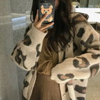Leopard Print Sweater - Piña Colada