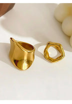 Gold Plated Rings - Piña Colada