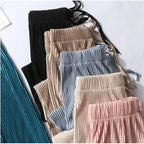 Wide Leg Pants Pleated - Piña Colada