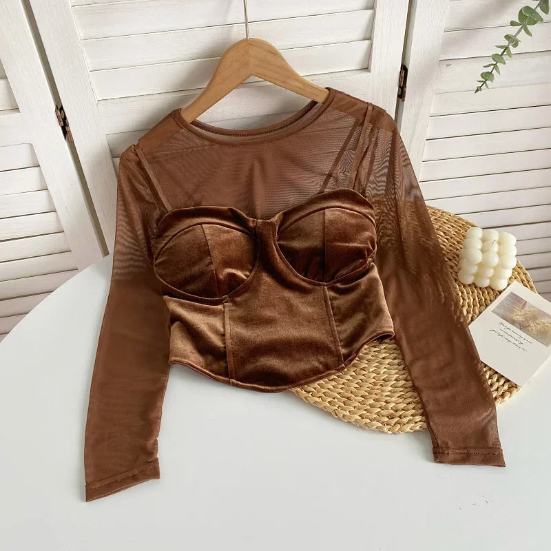 Velvet Short Top - Piña Colada