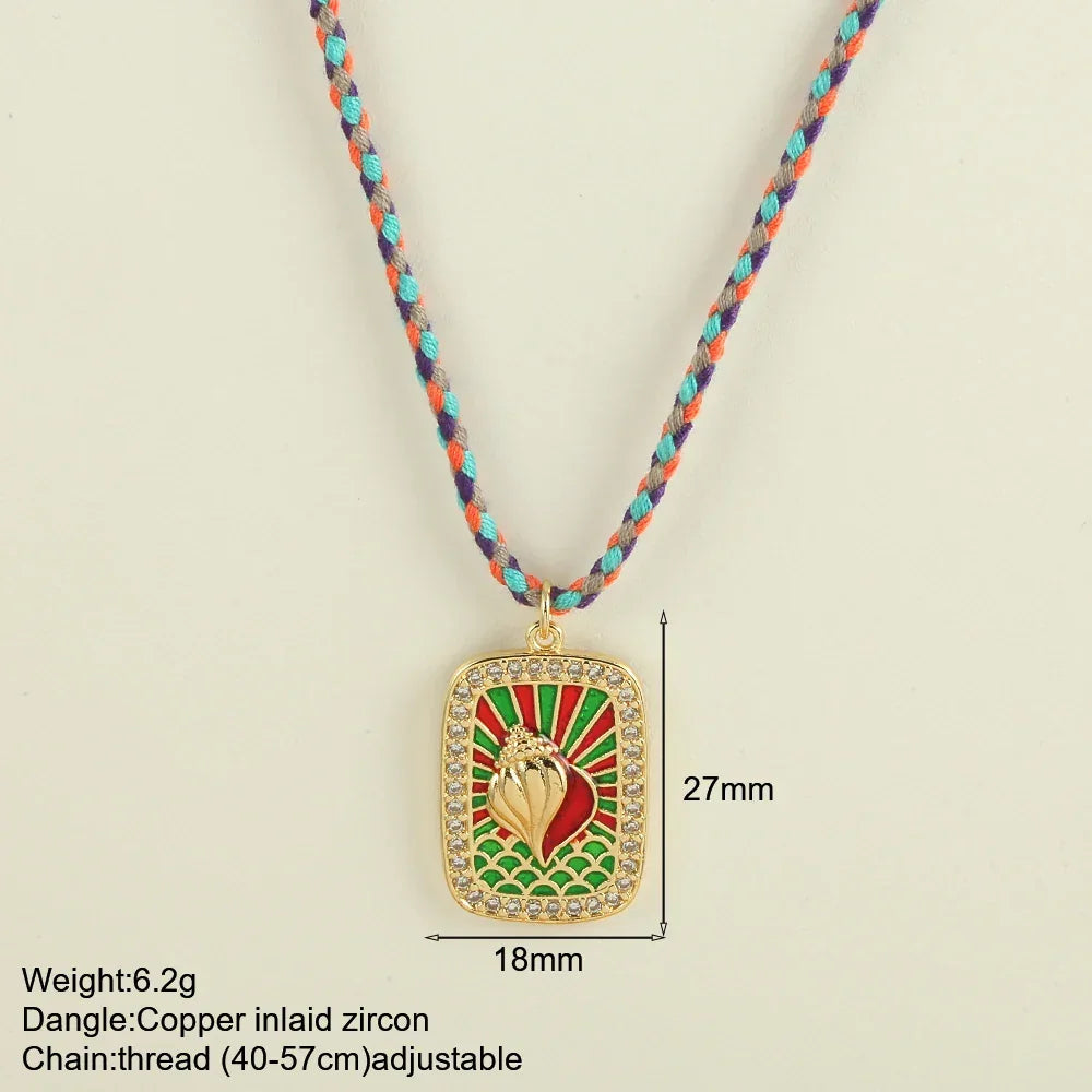Handwoven Wool Chain Choker - Piña Colada