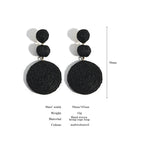 Boho Rattan Drop Earrings - Piña Colada