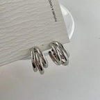 Chunky Stainless Steel Hoop Earrings - Piña Colada