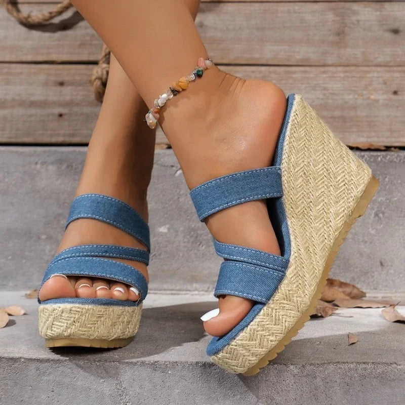 New Summer Round Toe Denim - Piña Colada