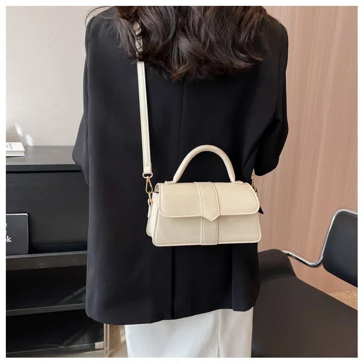 Leather Shoulder Bag - Piña Colada
