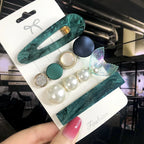 3/4pcs Set Pearl Hair Clip - Piña Colada