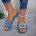 New Low Heels Women's Slippers Outdoor Slippers - Piña Colada