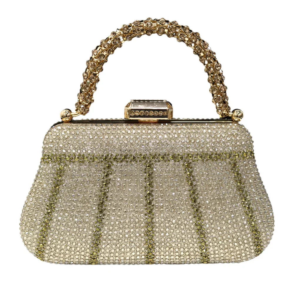 CLUTCH GLITTER BAG FOR EVENING - Piña Colada
