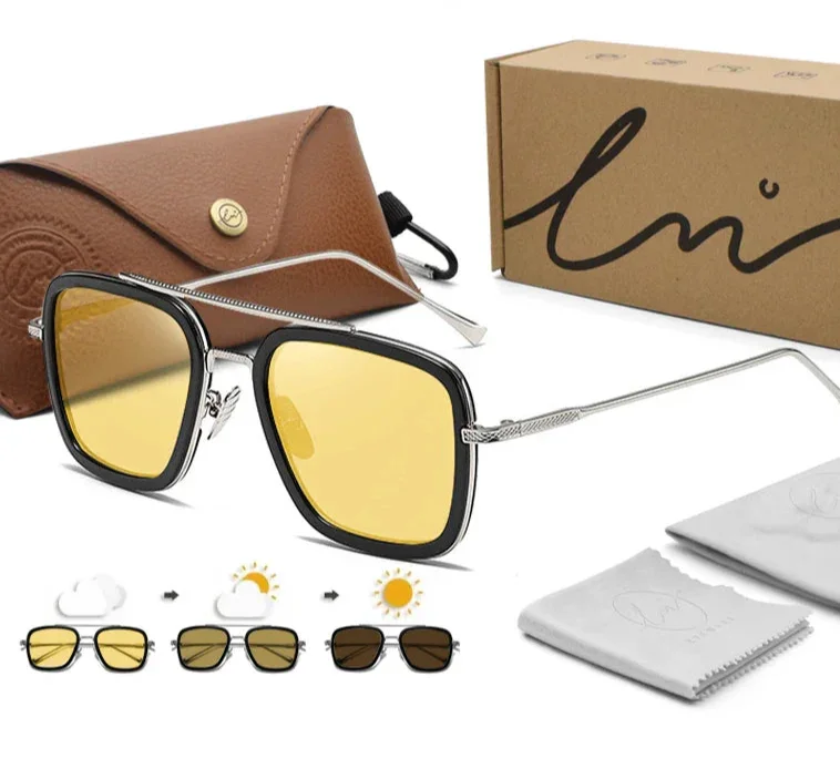 Square Sunglasses Polarized - Piña Colada