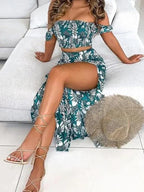 2-Piece Boho Off-Shoulder - Piña Colada