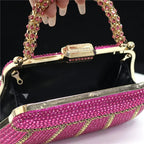CLUTCH GLITTER BAG FOR EVENING - Piña Colada