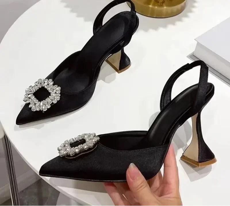 Design Silk Women Pumps Crystal - Piña Colada