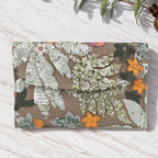 Floral Sequin Straw Clutch - Piña Colada
