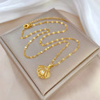 Shell Pearl Necklace - Piña Colada