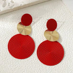 Dangle Earrings Trio Circle - Piña Colada