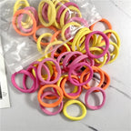 50PCS Elastic Hair Bands Set - Piña Colada