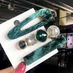 3/4pcs Set Pearl Hair Clip - Piña Colada