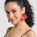 Handmade Multicolored Drop Earrings - Piña Colada