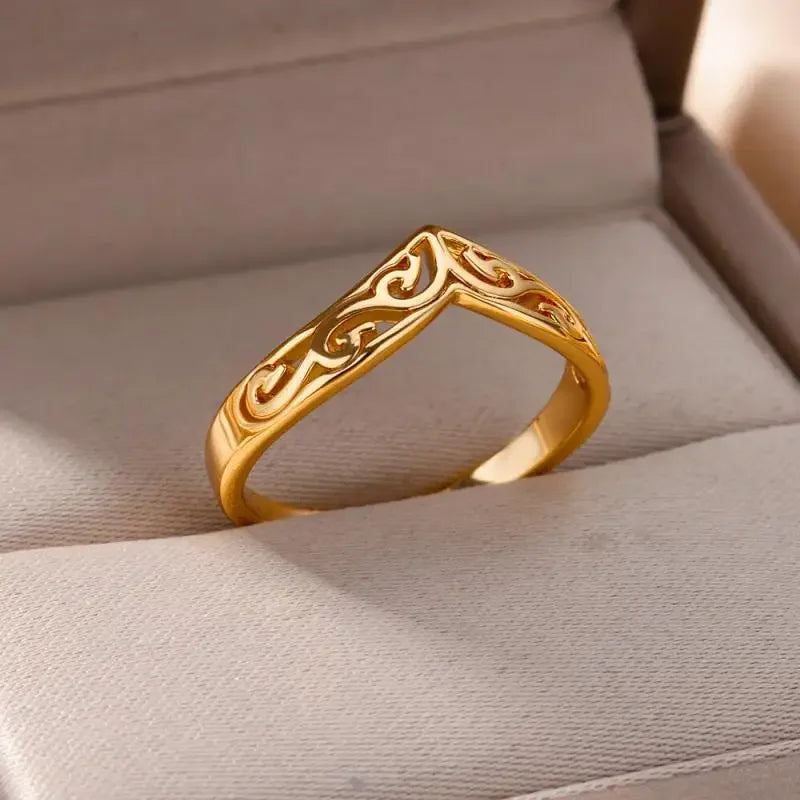 Stainless Steel Rings Aesthetic - Piña Colada