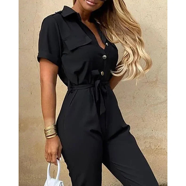 Monochrome Jumpsuit - Piña Colada