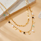 316L Stainless Steel Pearl Necklace - Piña Colada