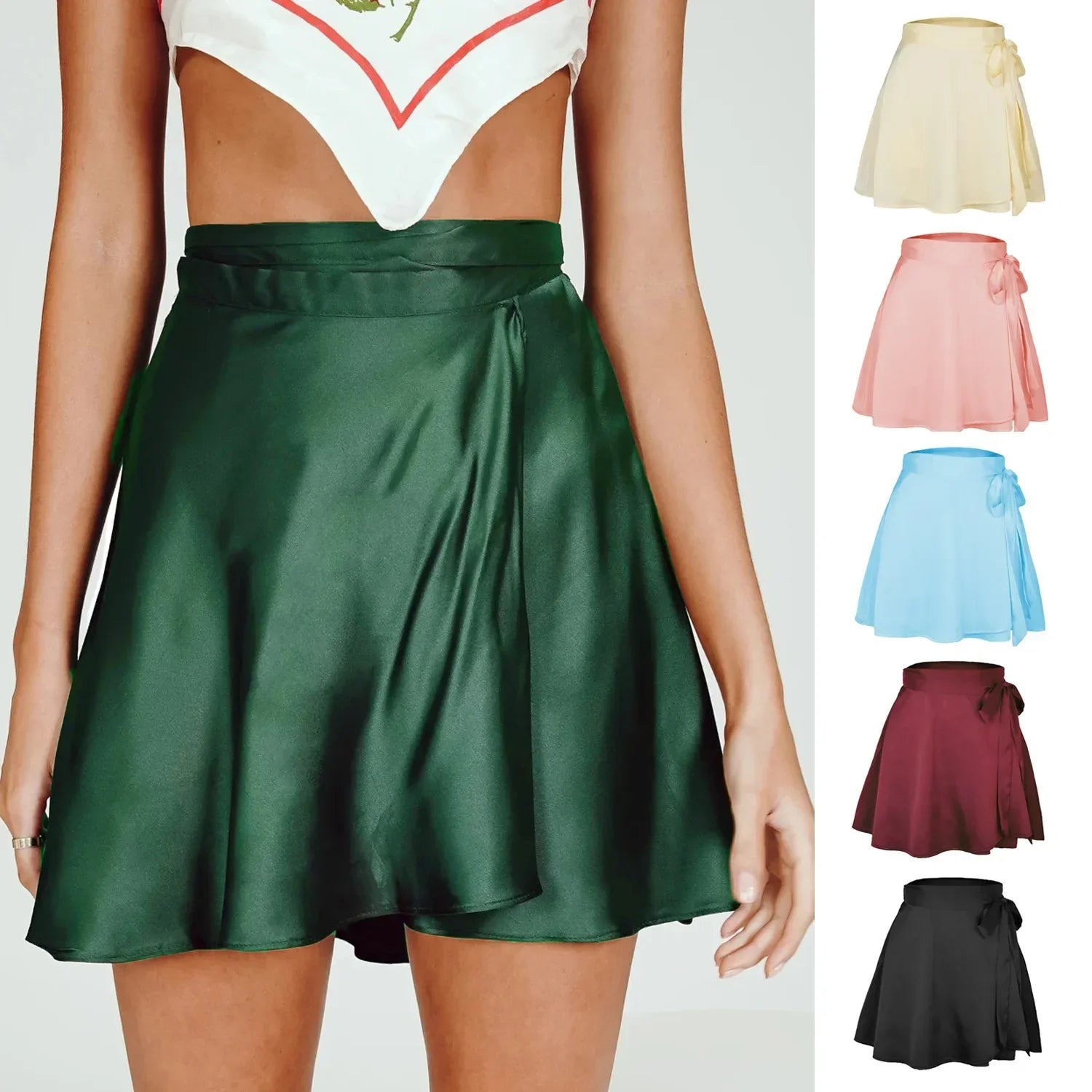 Skirt Chiffon Satin - Piña Colada