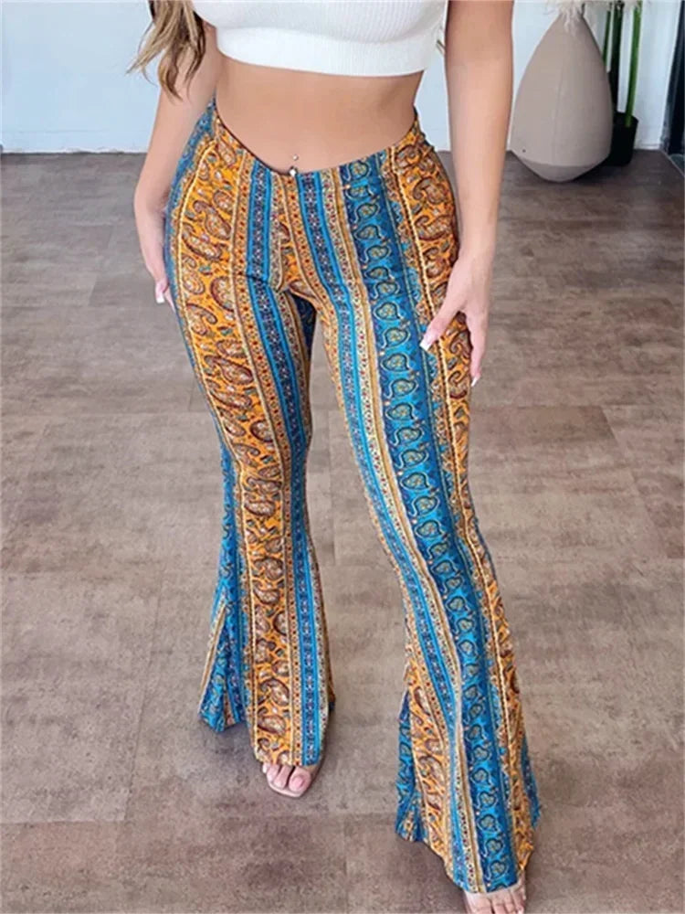 Women Flare Pants Bohemian