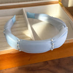 Print Pearl Crystal Headband - Piña Colada