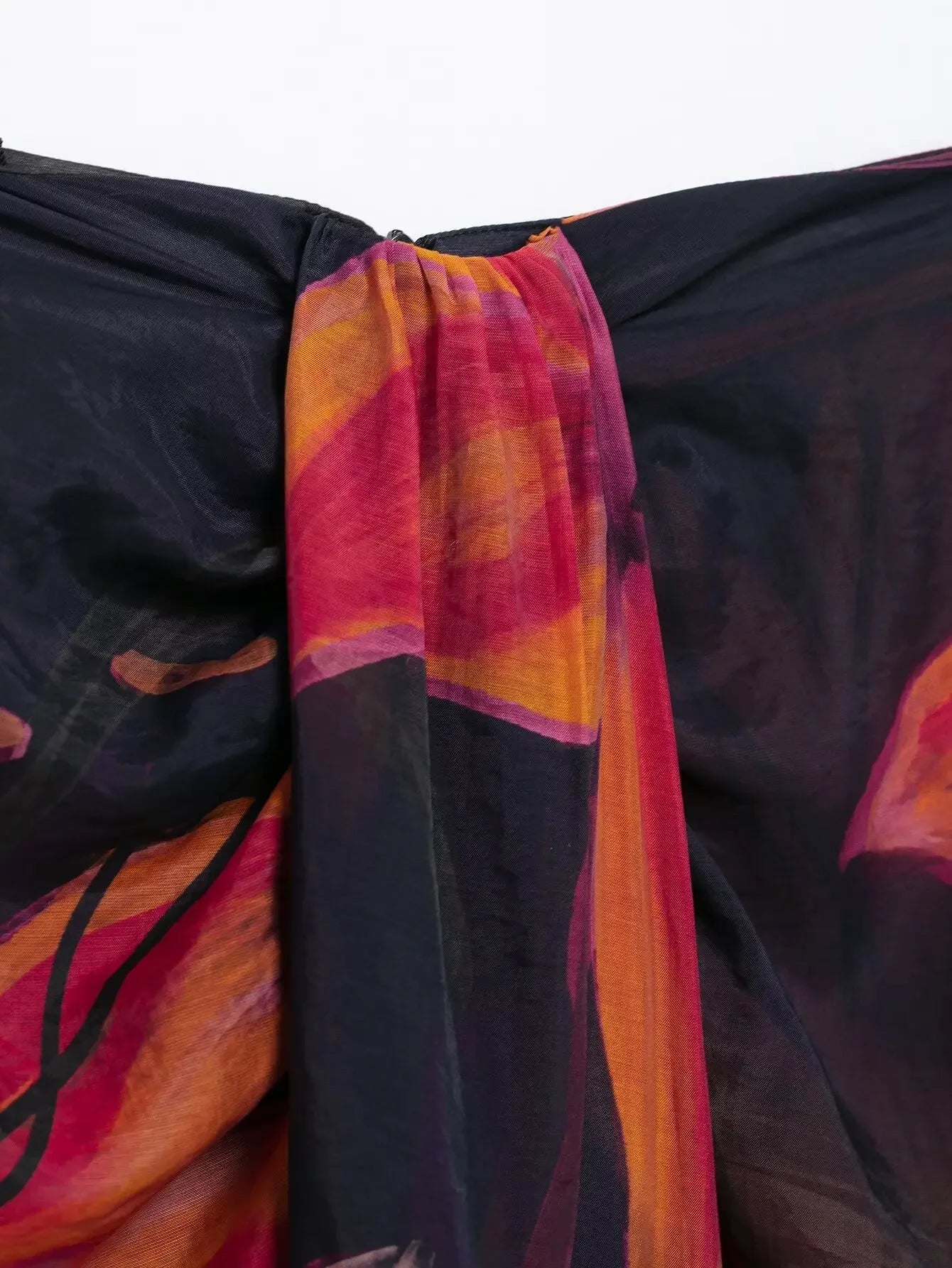 Elegant Women Bohemian Style Floral Print Skirt - Piña Colada