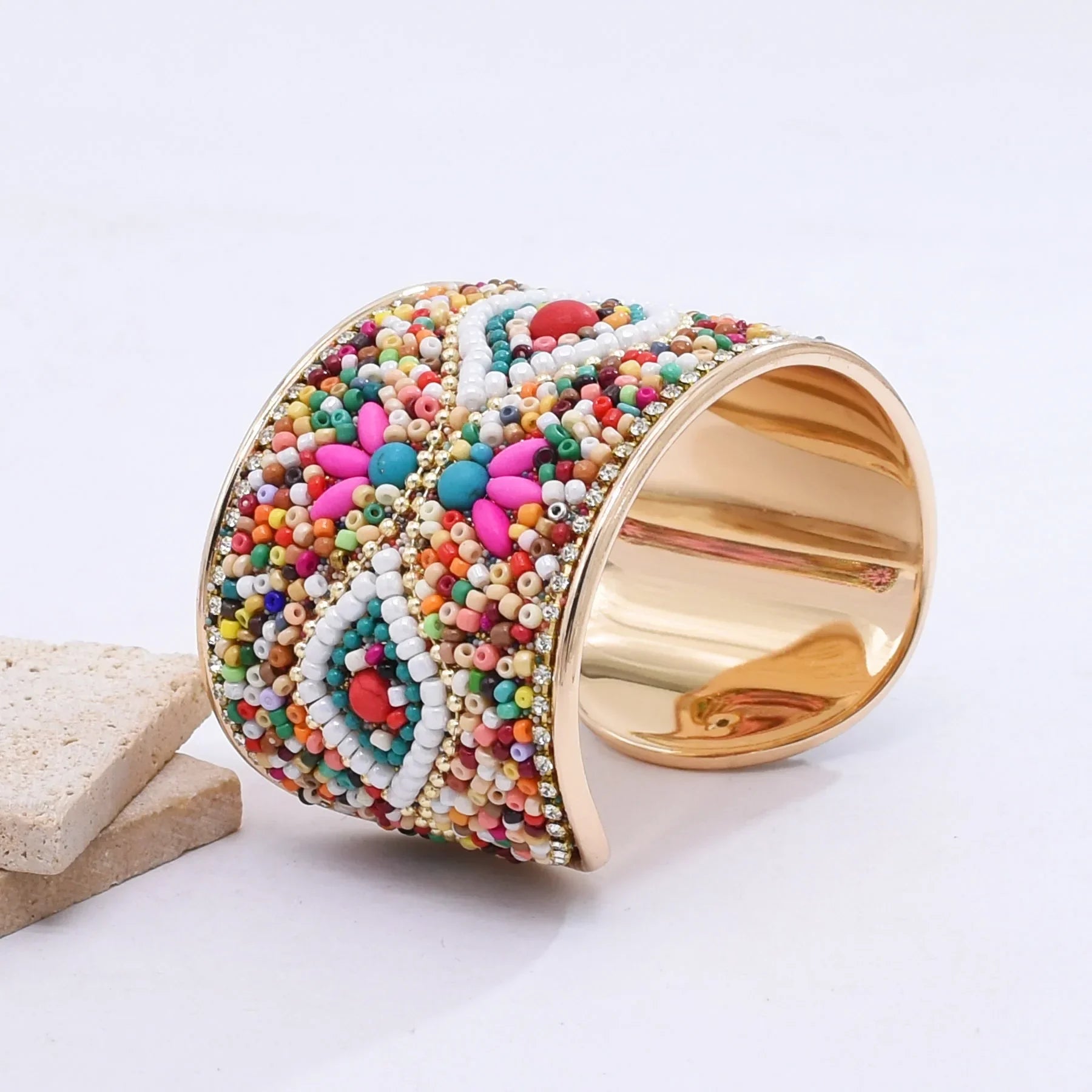 Bohemian Colorful Rice Beads Handmade - Piña Colada