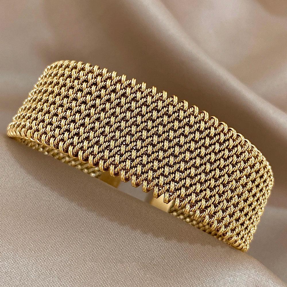 Vintage Stainless Steel Braided Mesh - Piña Colada