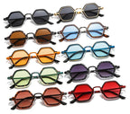 Retro Polygon Square Sunglasses - Piña Colada