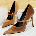 Pumps Pointed High Heels Stilettos - Piña Colada