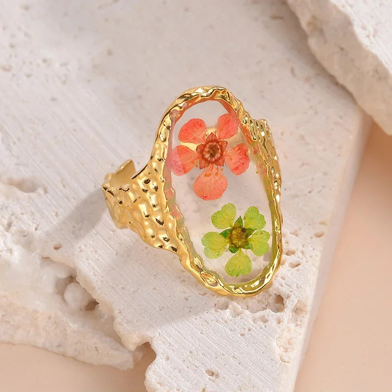 Adjustable Stainless Steel Waterproof Ring - Piña Colada